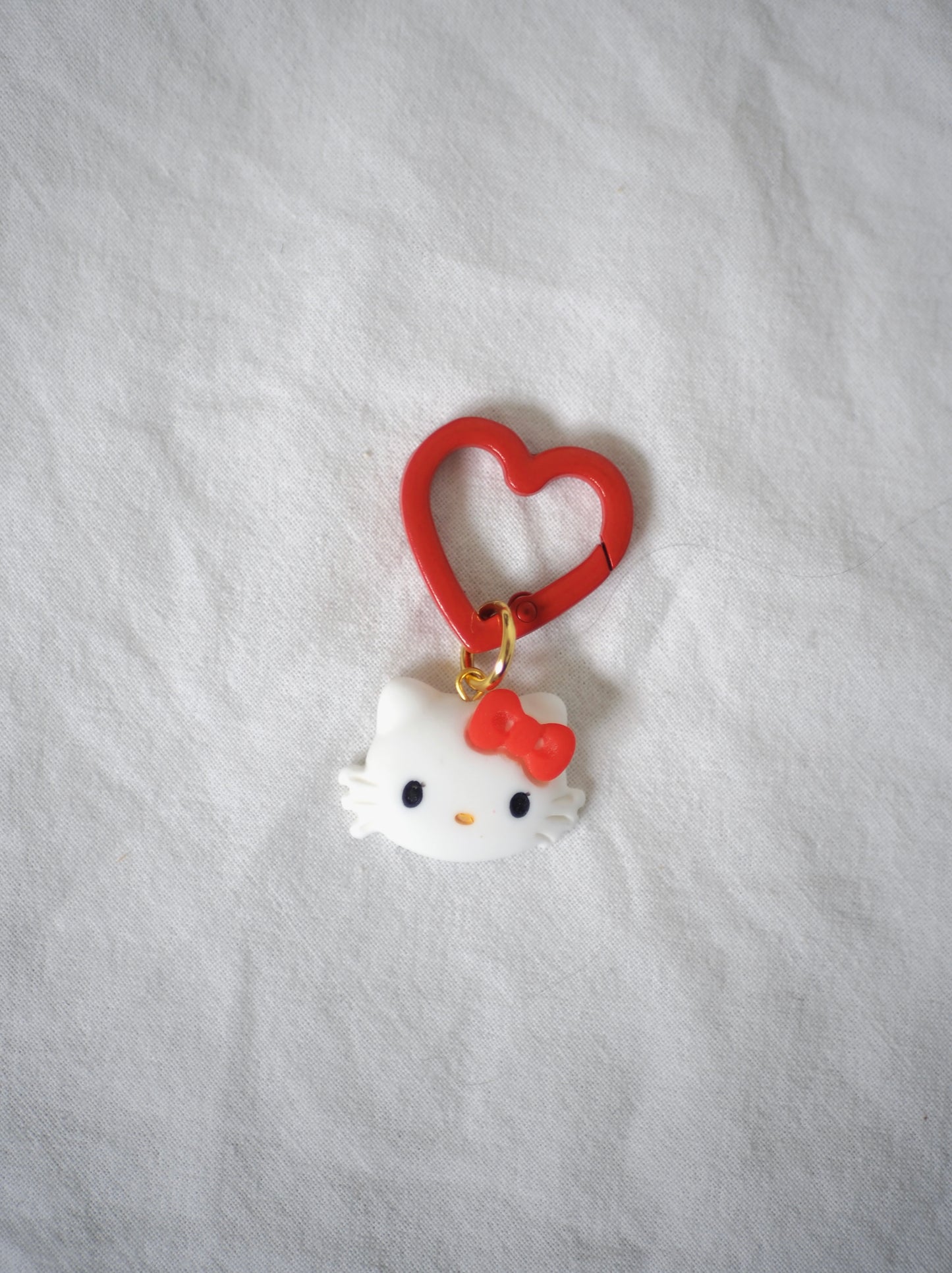 Grigri mousqueton cutie heart cat