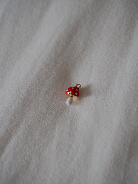 Charm champignon émaillé
