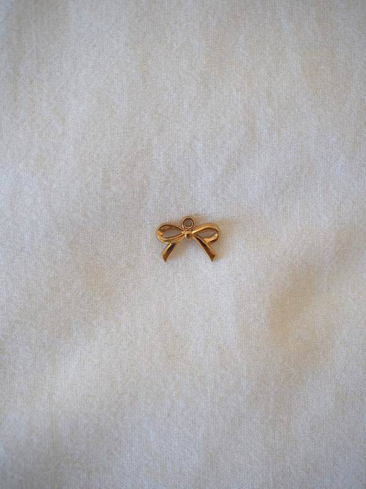 Charm Petit Noeud Doré