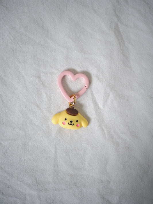 Grigri mousqueton cutie heart cat