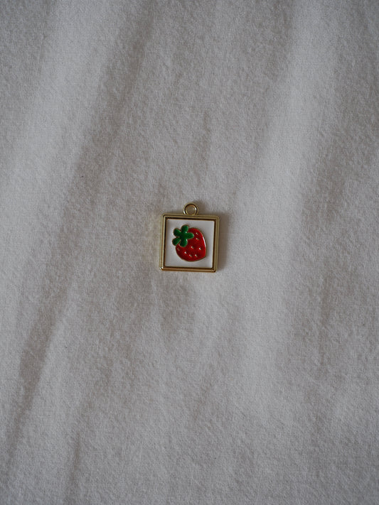 Charm cadre fraise