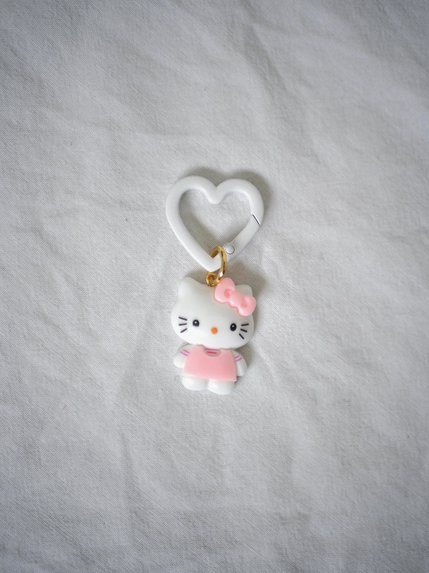 Grigri mousqueton cutie heart cat